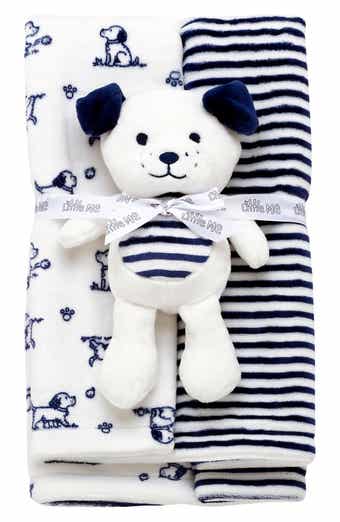 Plush Puppy 3-Piece Blanket Gift Set