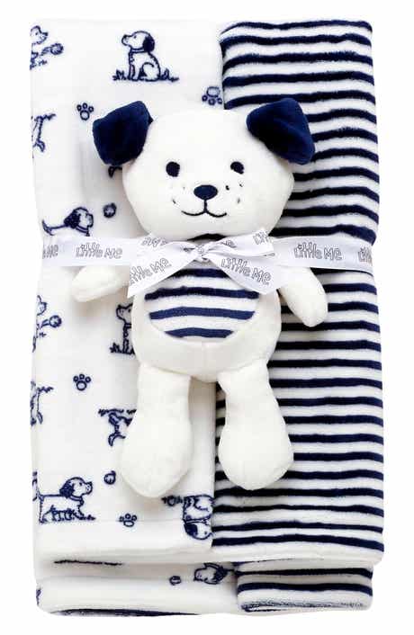Kids' 2-Ply Puppy 3-Piece Gift Set Blanket