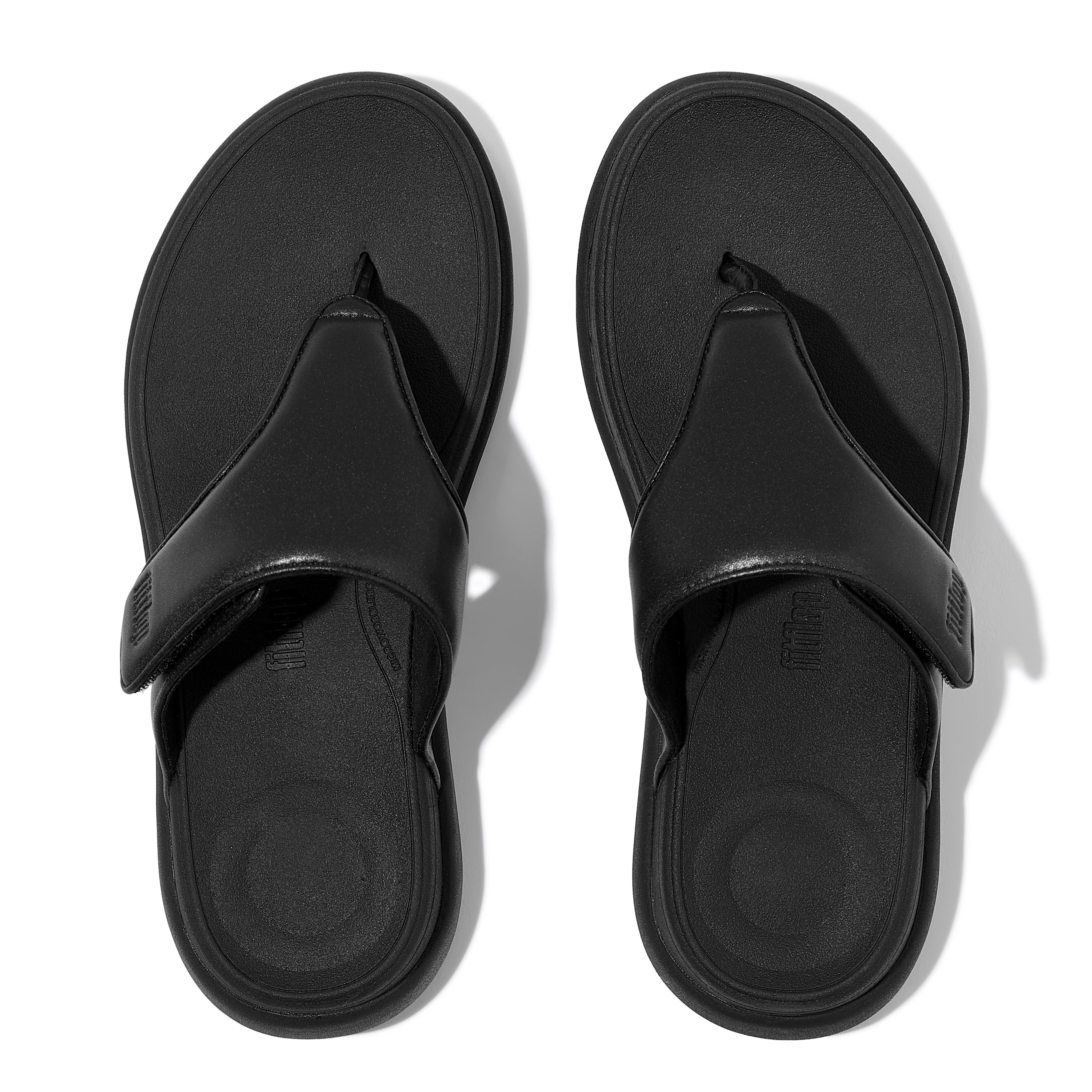 FitFlop F-Mode Go Adj Flatfo Toe-Post, Alternate, color, All Black