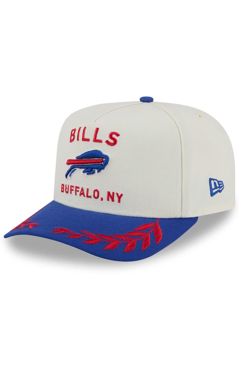 New Era Men's New Era  Cream/Royal Buffalo Bills 2025 NFL Draft A-Frame 9FIFTY Snapback Hat, Main, color, 