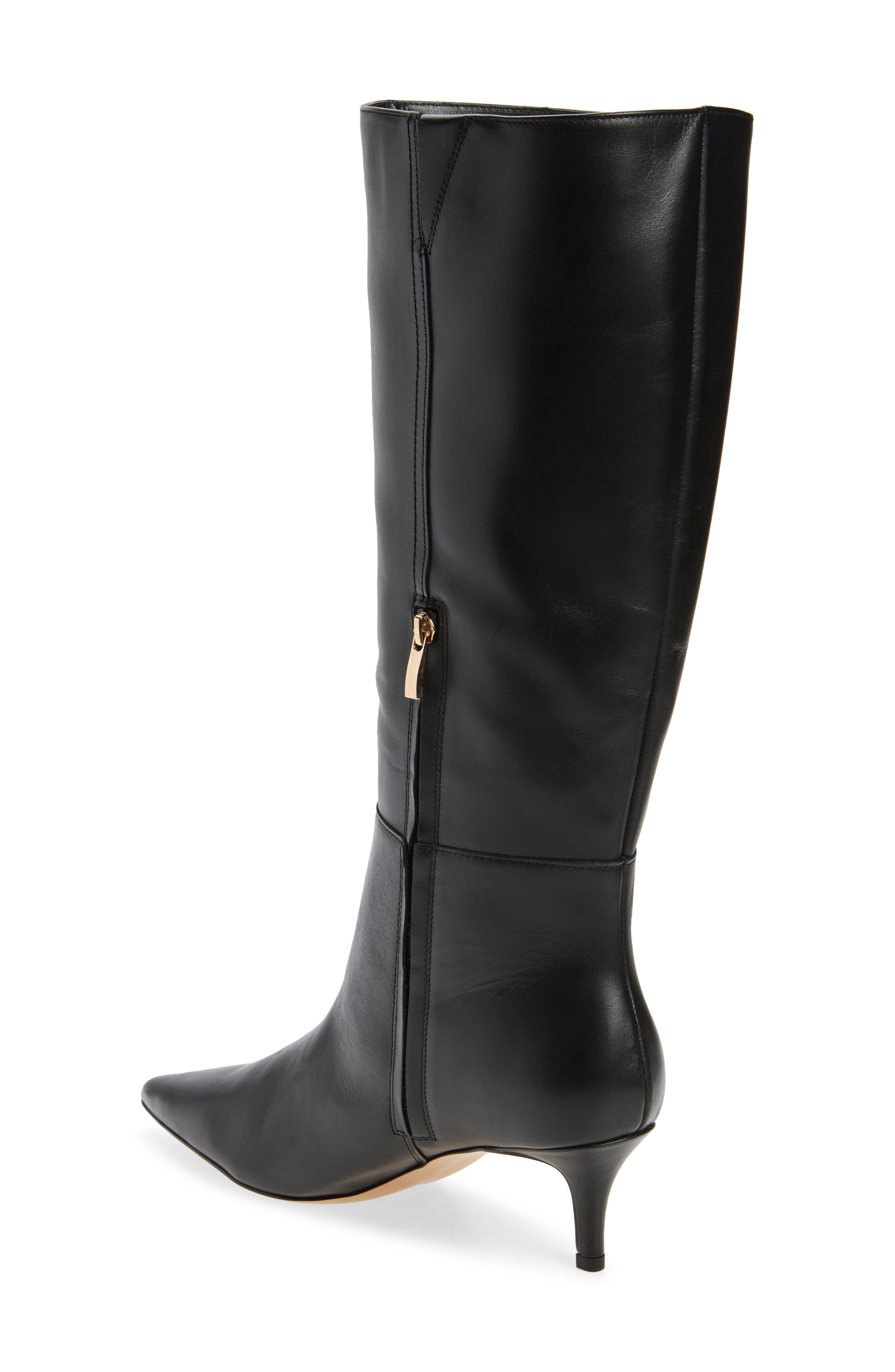 Kora Tall Boot, Alternate, color, BLACK