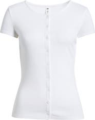 BP. Short Sleeve Rib Knit Cardigan