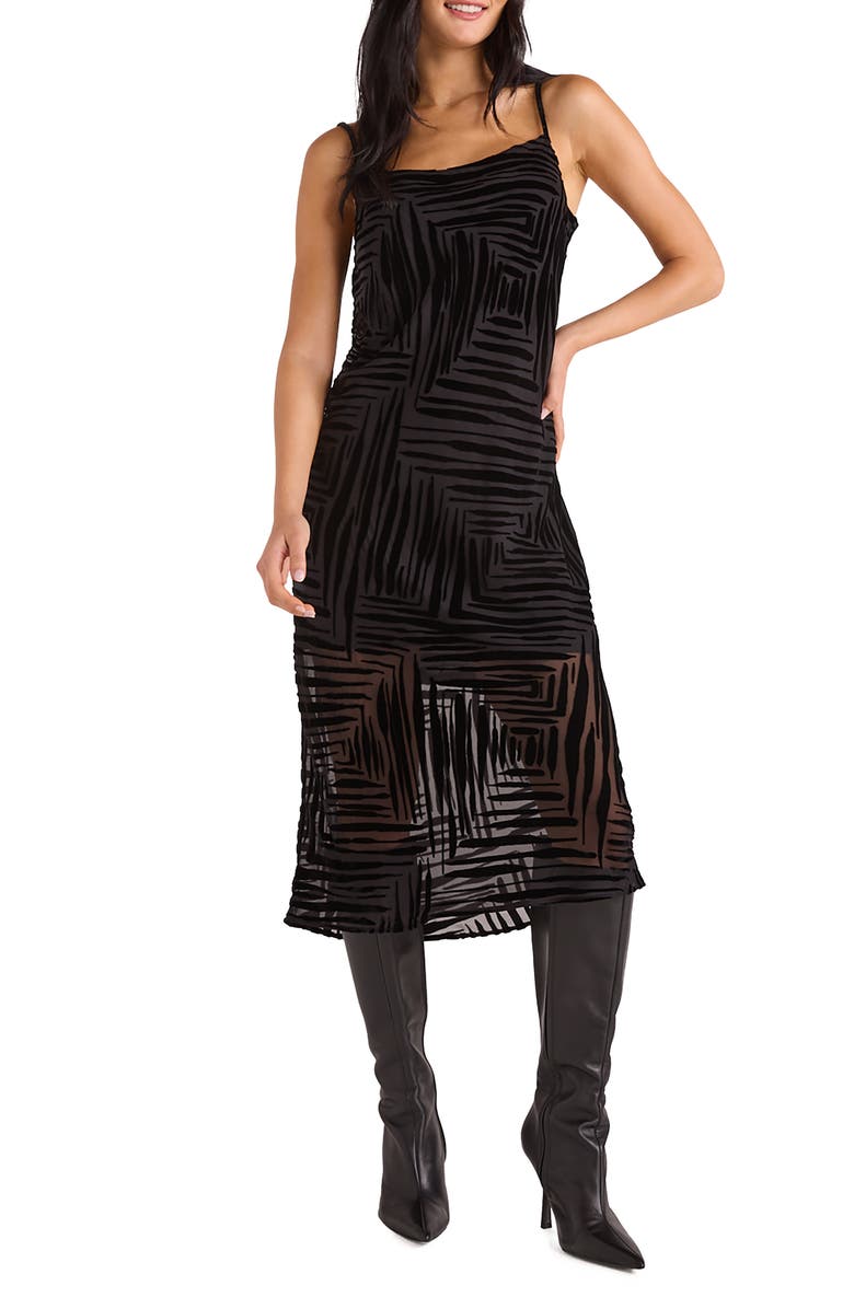 Bella Dahl Bias Cut Devoré Slipdress, Main, color, 