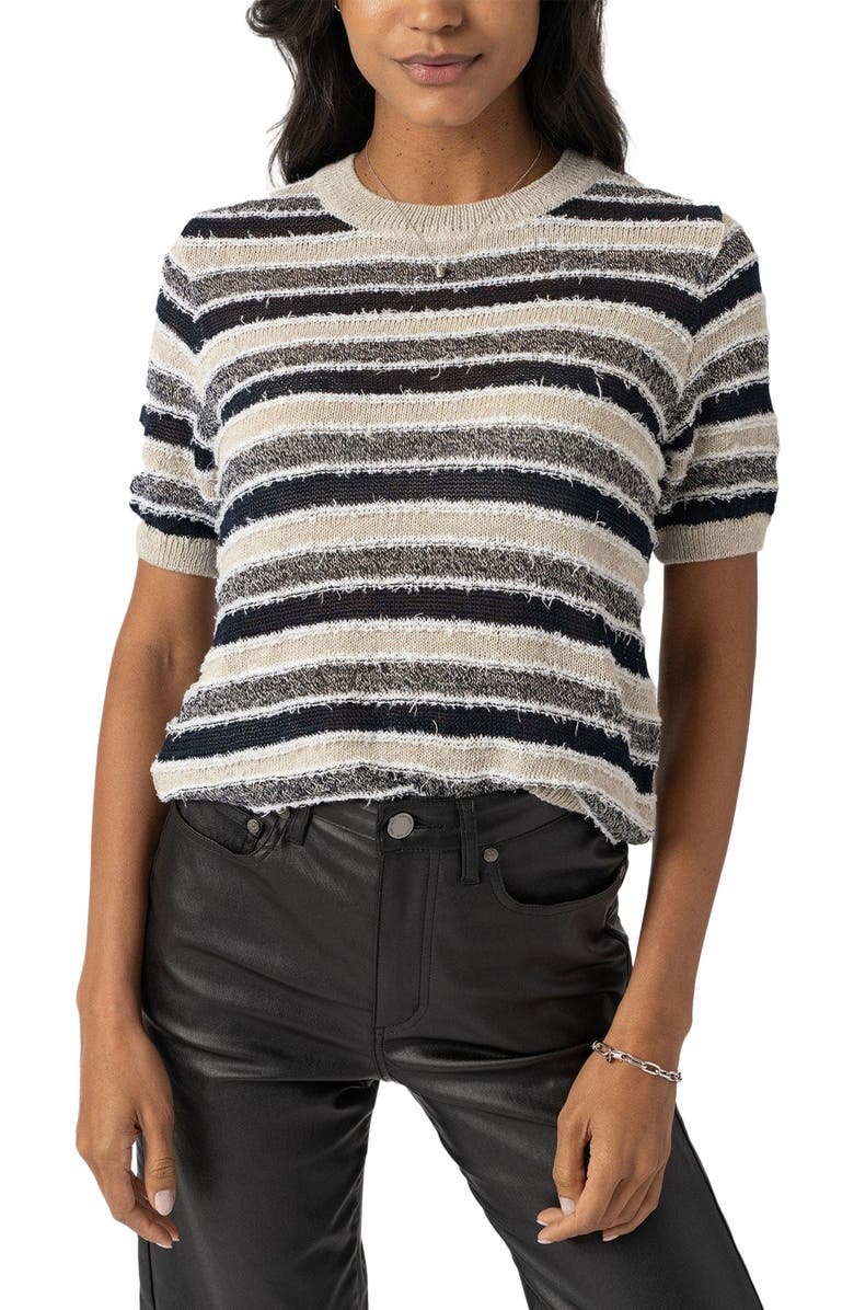 Saint + Sofia Fearne Knit Tee, Alternate, color, Blue