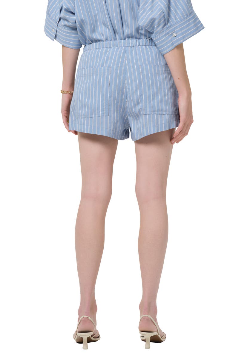 Citizens of Humanity Este Drawstring Shorts, Alternate, color, Capri Stripe Blue