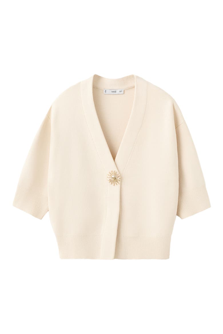 Helia V-Neck Cardigan, Alternate, color, ECRU