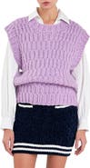 English Factory Chunky Cap Sleeve Sweater