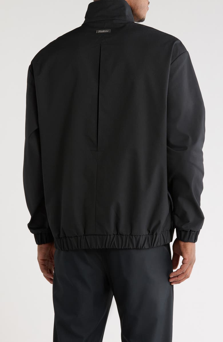 Malbon Golf Noah Quarter Zip Pullover, Alternate, color, Black