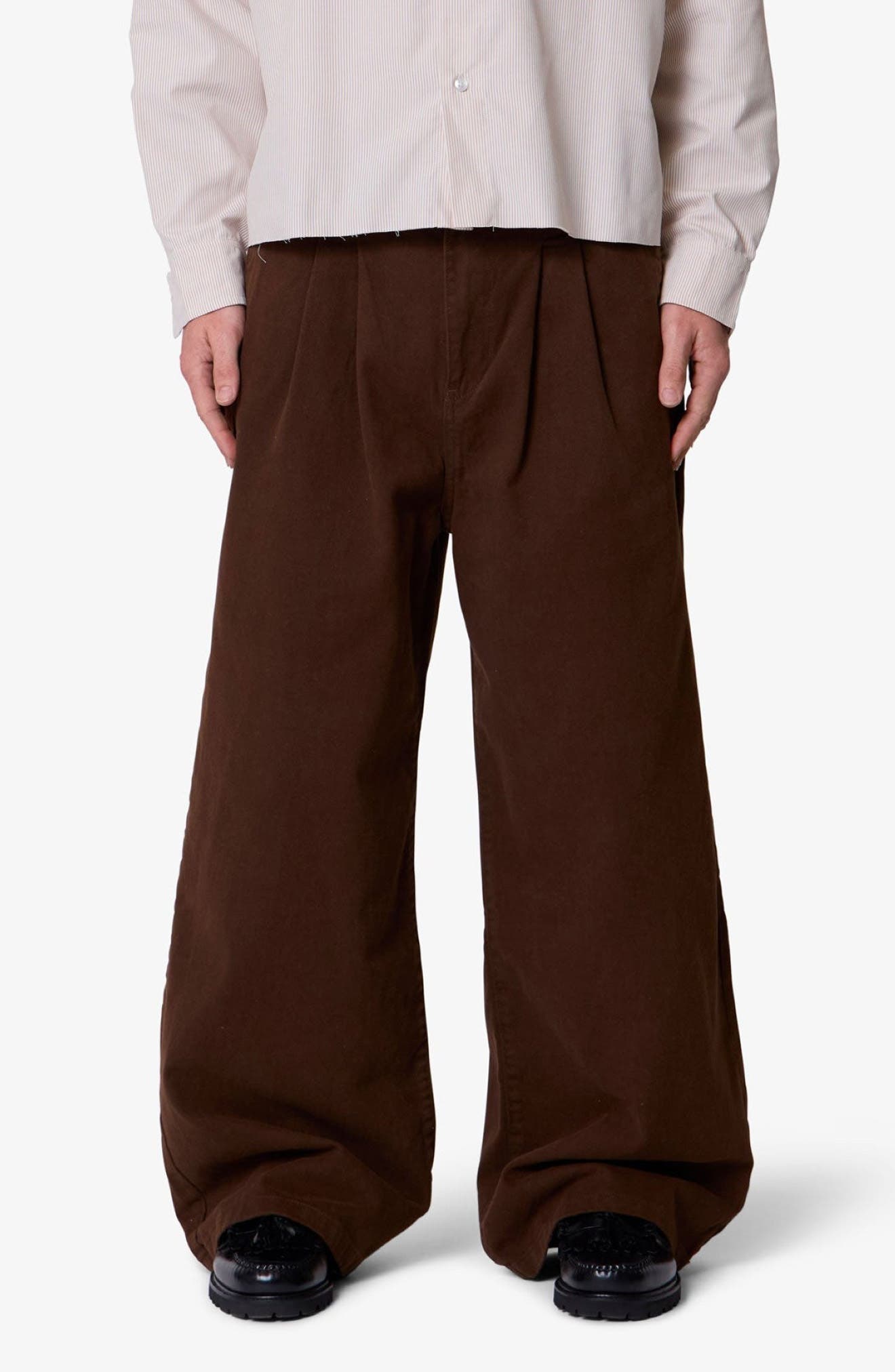 Cotton Twill Barrel Pants
