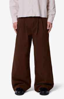 Cotton Twill Barrel Pants