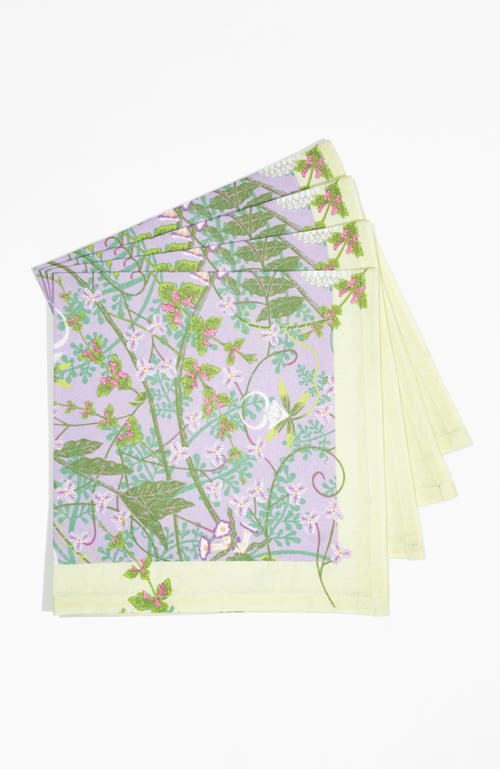 Bond & Grace Lovescape Dinner Napkins In Purple