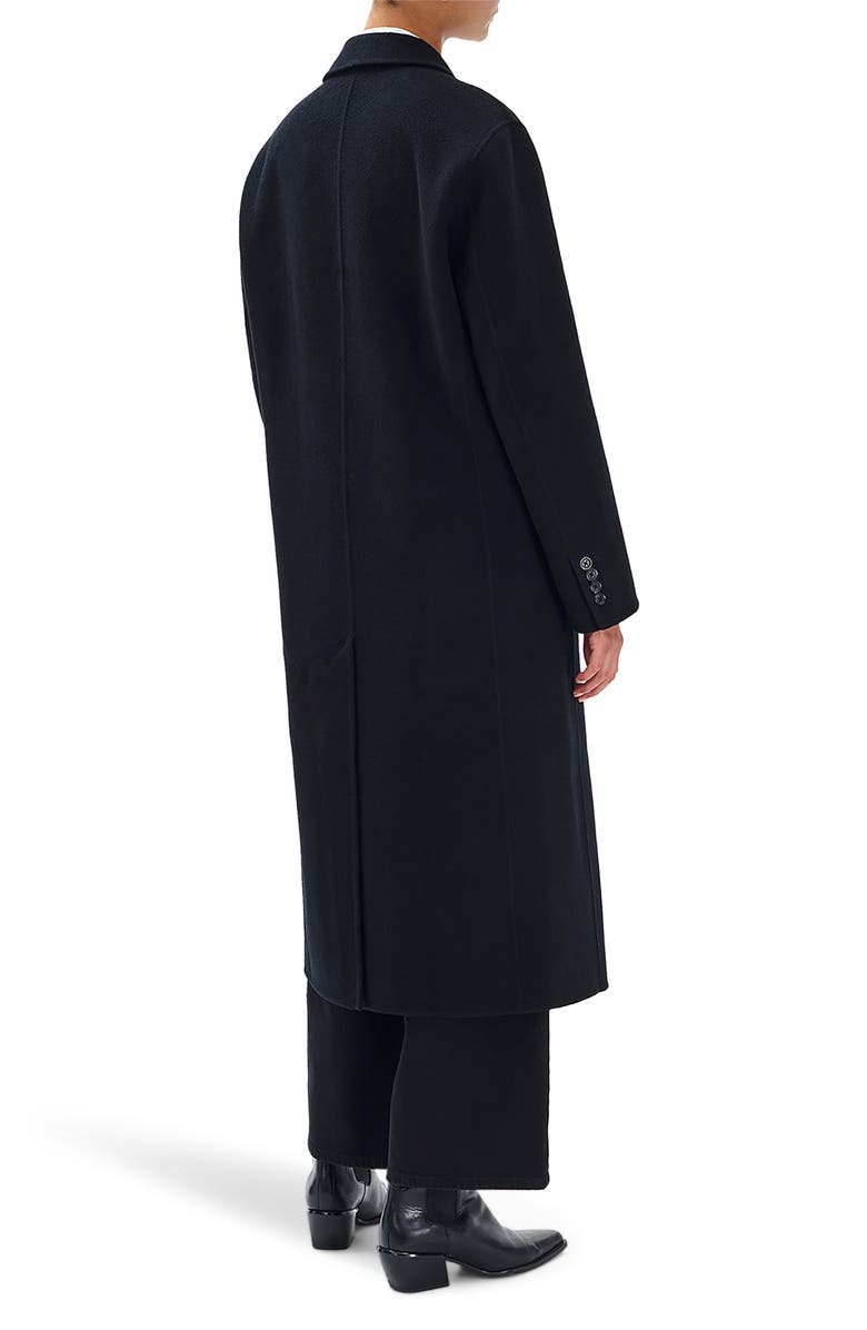 rag & bone Vasso Double Breasted Wool Blend Coat, Alternate, color, Black