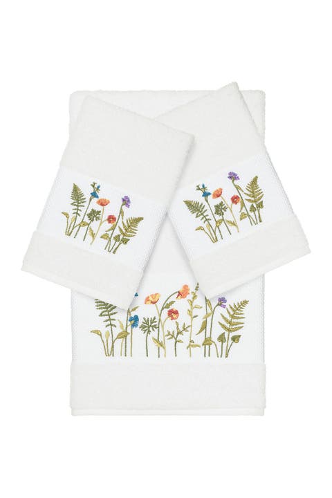 Serenity 3-Piece Embellished Towel Set - White
