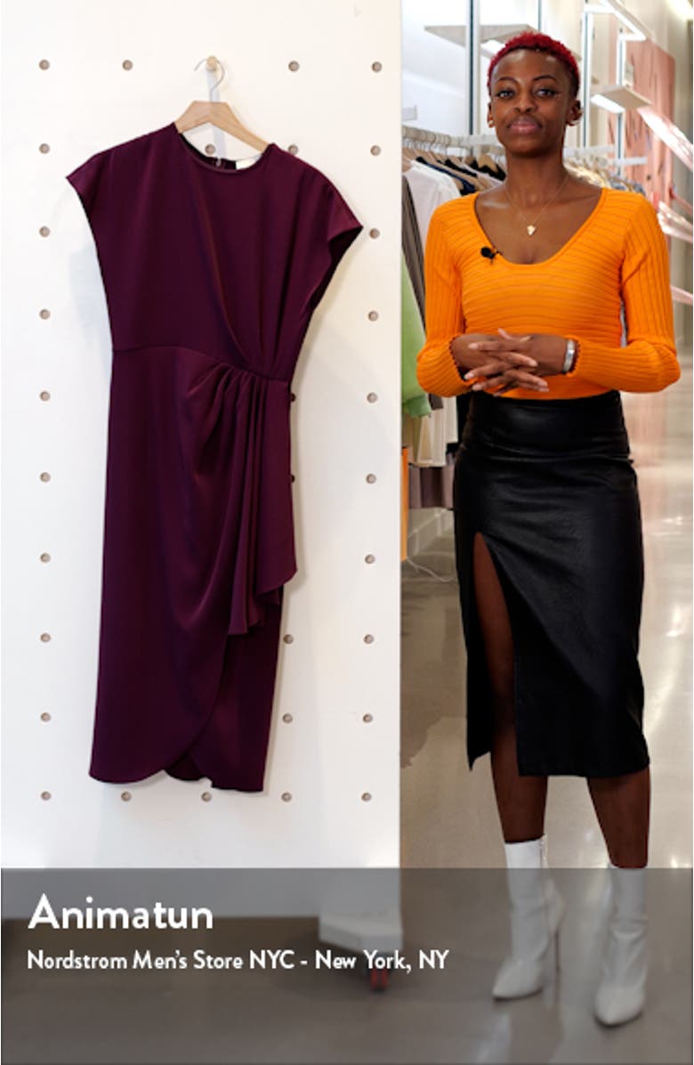 Stretch Crepe Midi Dress, sales video thumbnail