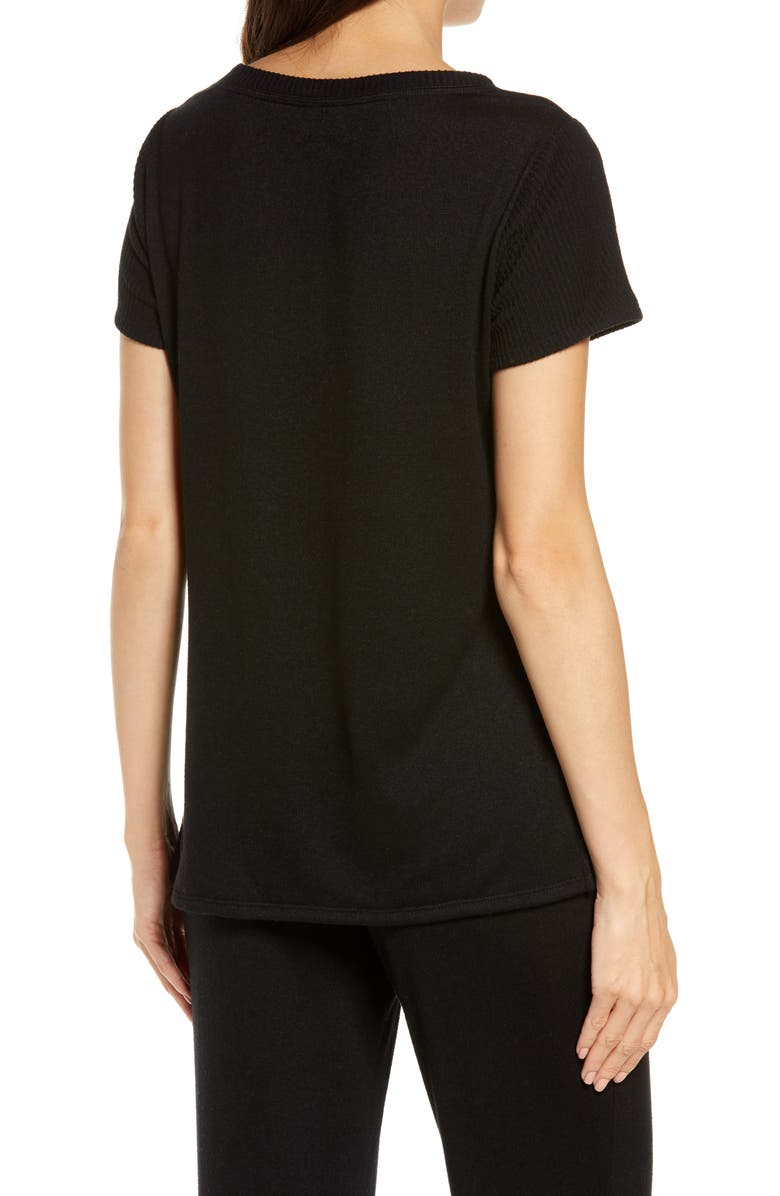 Natori Ulla V-Neck Top, Alternate, color, 