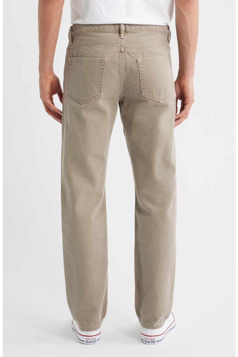 The Straight Leg Canvas Jeans, Alternate, color, VINTAGE KHAKI