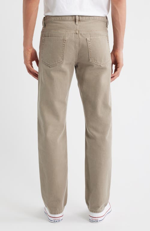 Frame The Straight Leg Canvas Jeans In Gray