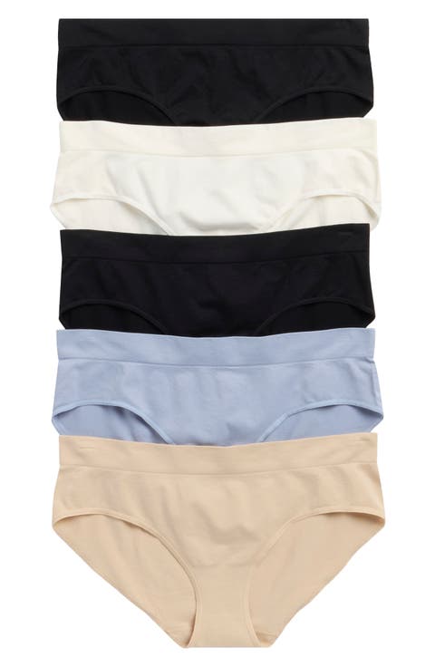 Everyday Assorted 5-Pack Seamless Hipster Briefs