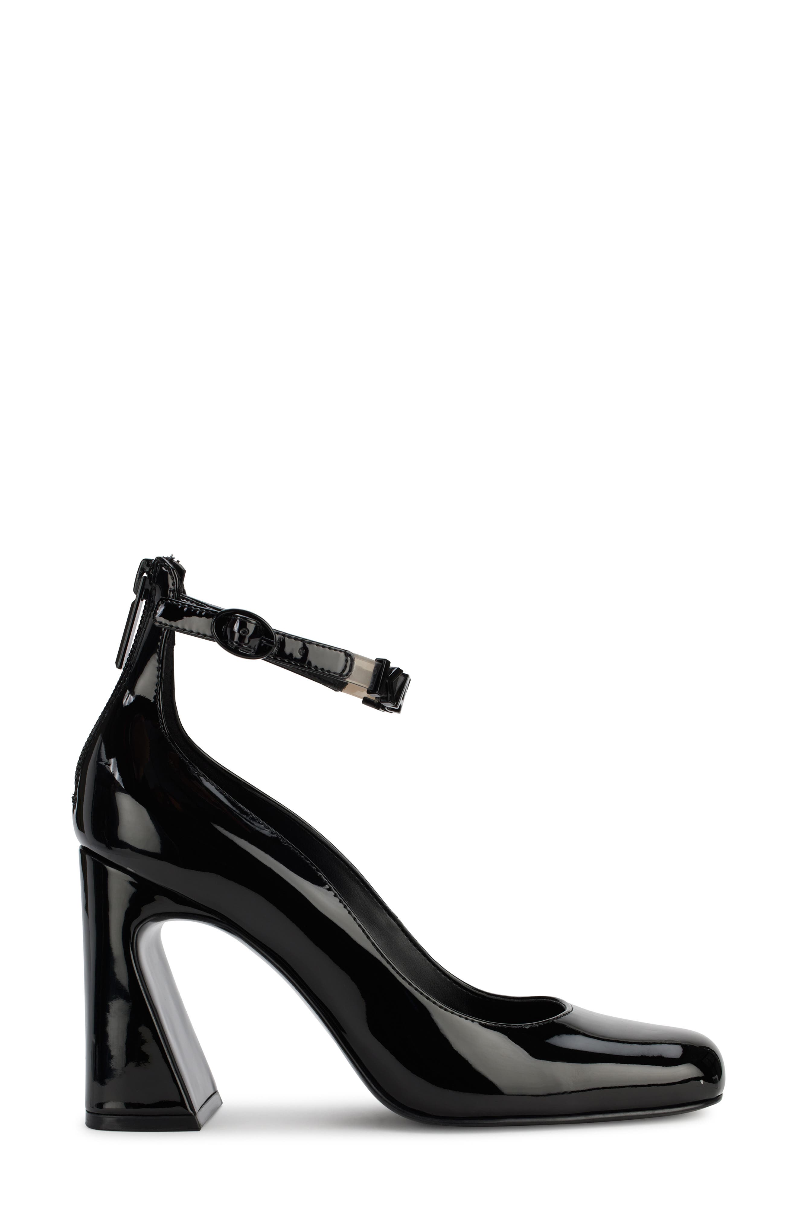 KARL LAGERFELD PARIS Pavla Ankle Strap Pump, Alternate, color, Black