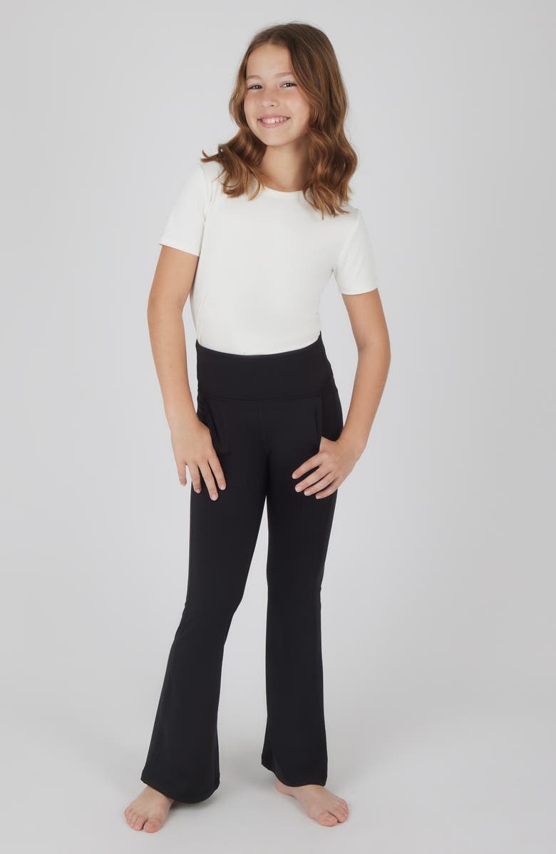 YOGALICIOUS Kids' Lux Florence 2-Pack Assorted Foldover Pocket Leggings, Alternate, color,