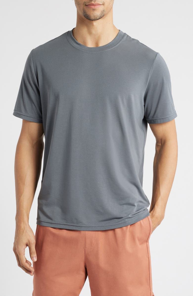 Free Fly Elevate T-Shirt, Main, color, Smoke