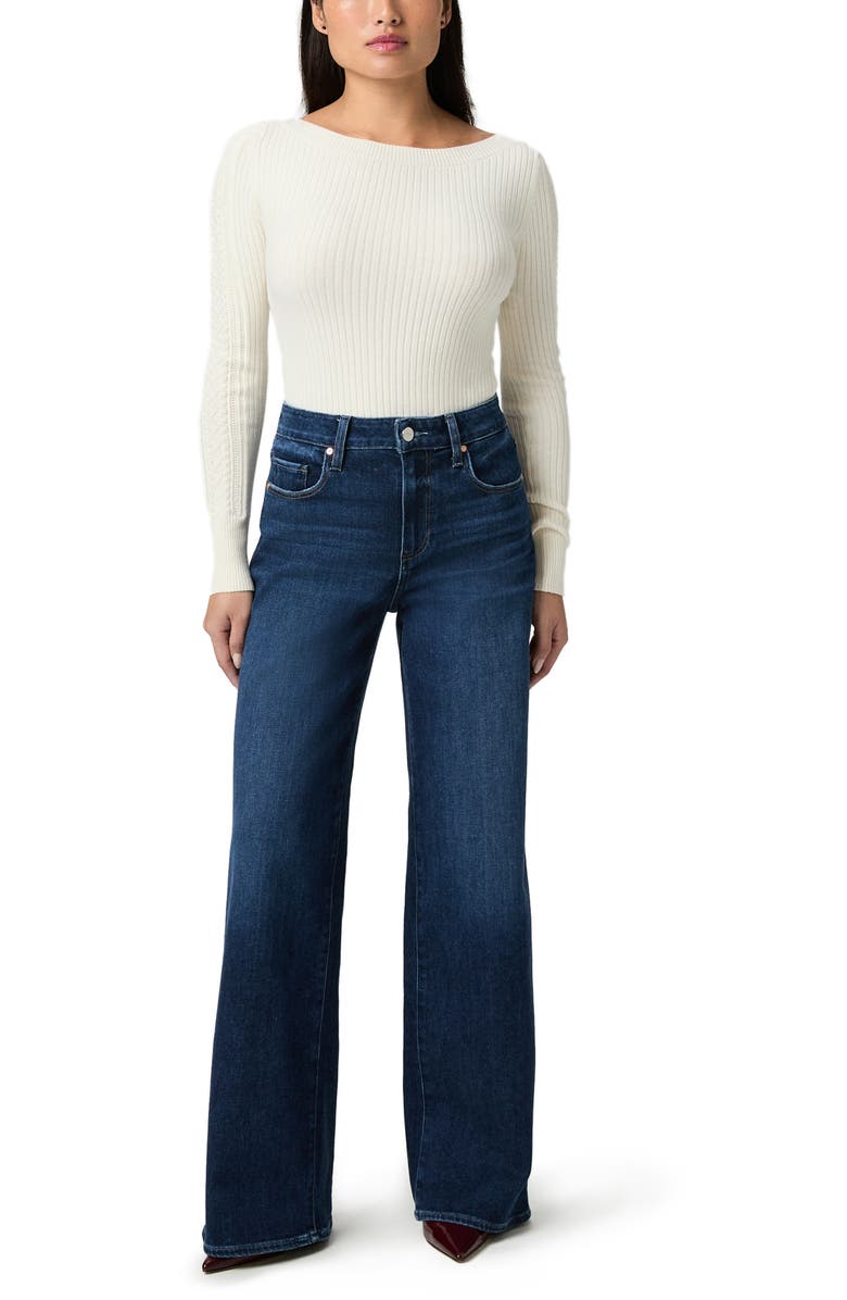 PAIGE Tatum Wide Leg Jeans, Alternate, color, Cambre
