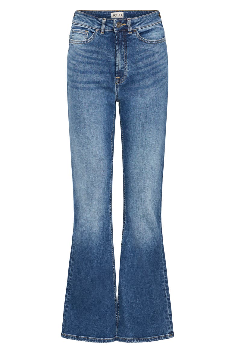 Twiggy Flared HIgh Waist Jeans, Alternate, color, MEDIUM BLUE