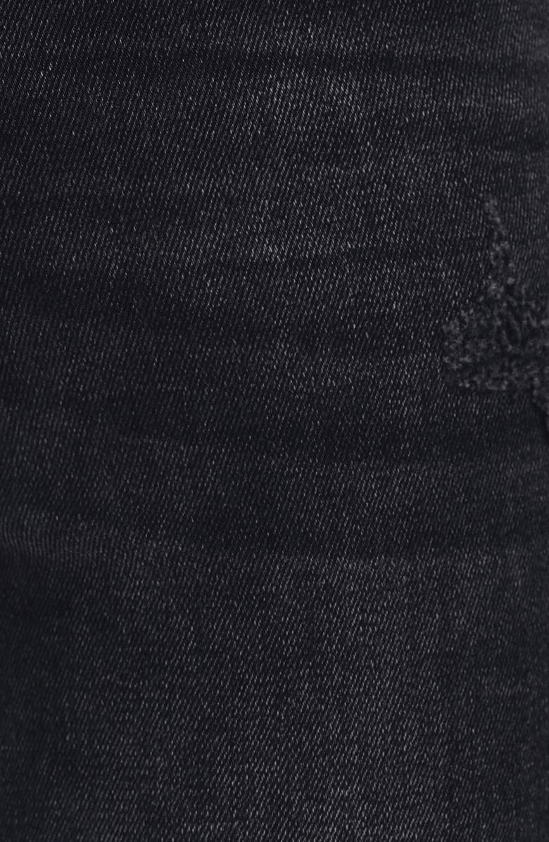 Bayeas High Waist Raw Hem Skinny Jeans, Alternate, color,