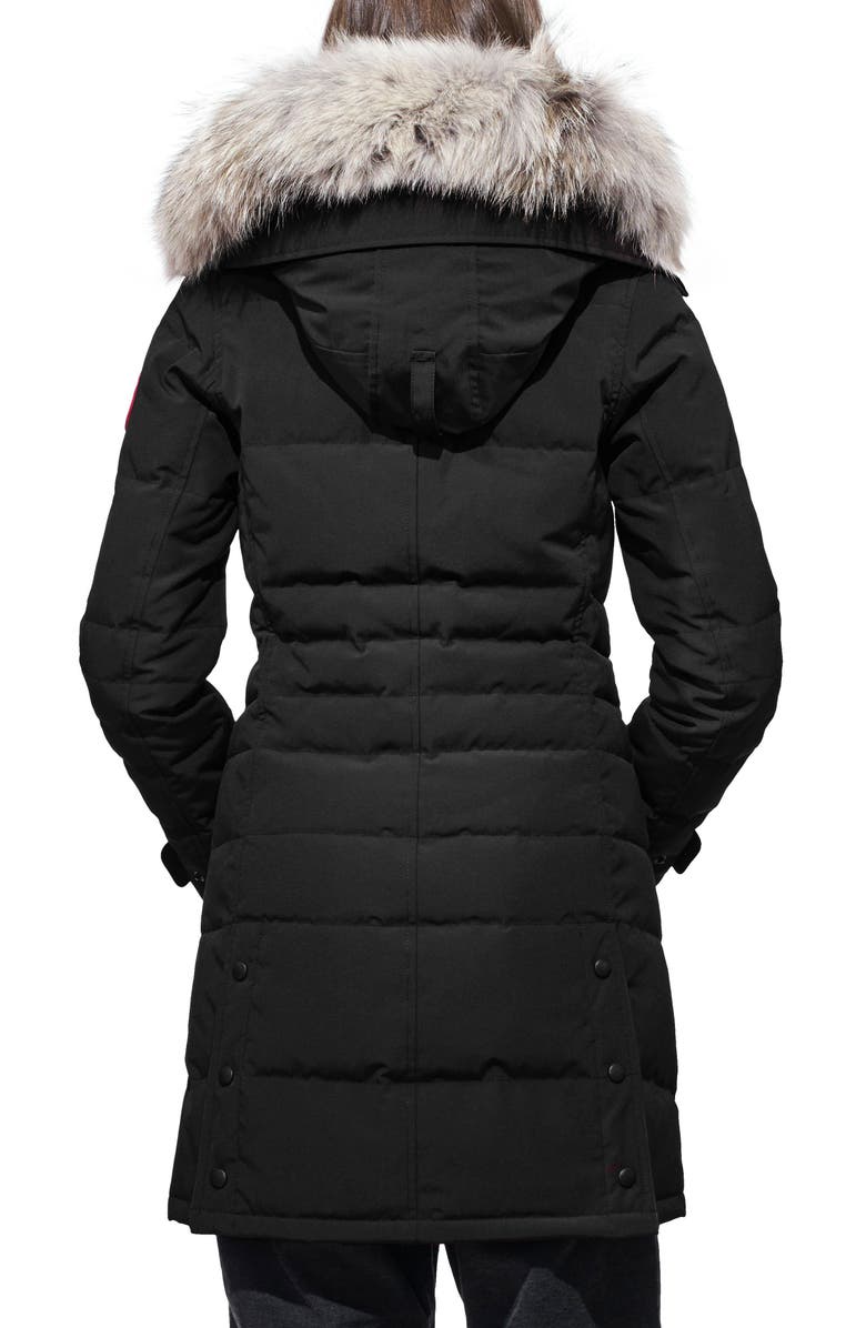 Canada Goose Lorette Fusion Fit Hooded Down Parka with Genuine Coyote Fur Trim, Alternate, color,