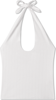 VIR VITA Pauline Pointelle Halter Top