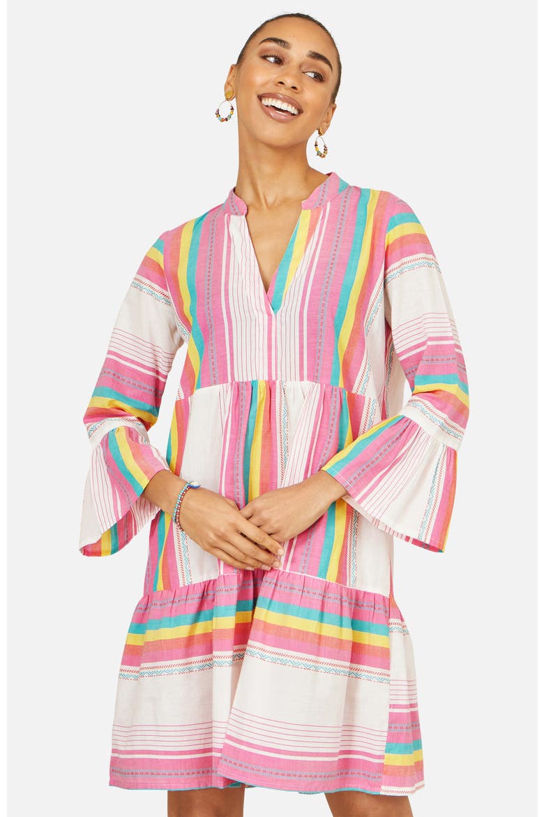 Cotton Tunic Dress, Alternate, color, Multi