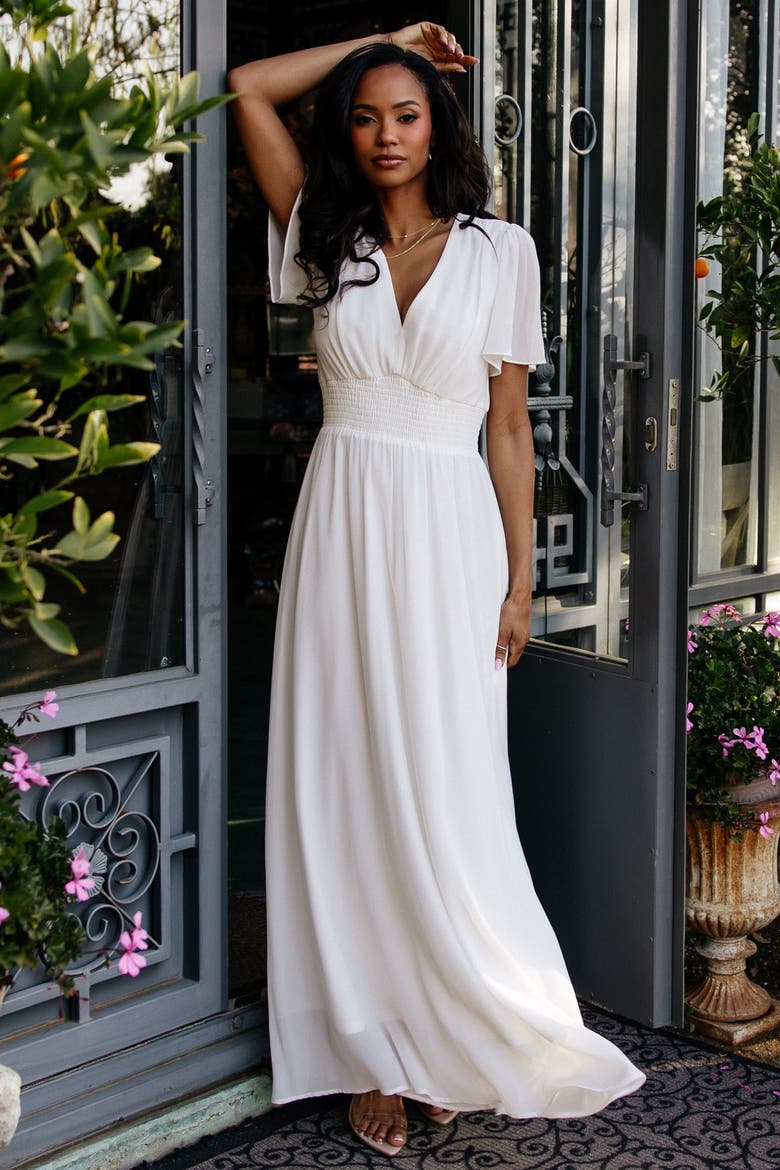 Birdie Maxi Dress, Alternate, color, White