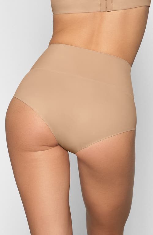Skims Smoothing Intimates High Waist Briefs In Brown