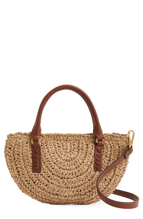 Eden Woven Top Handle Bag