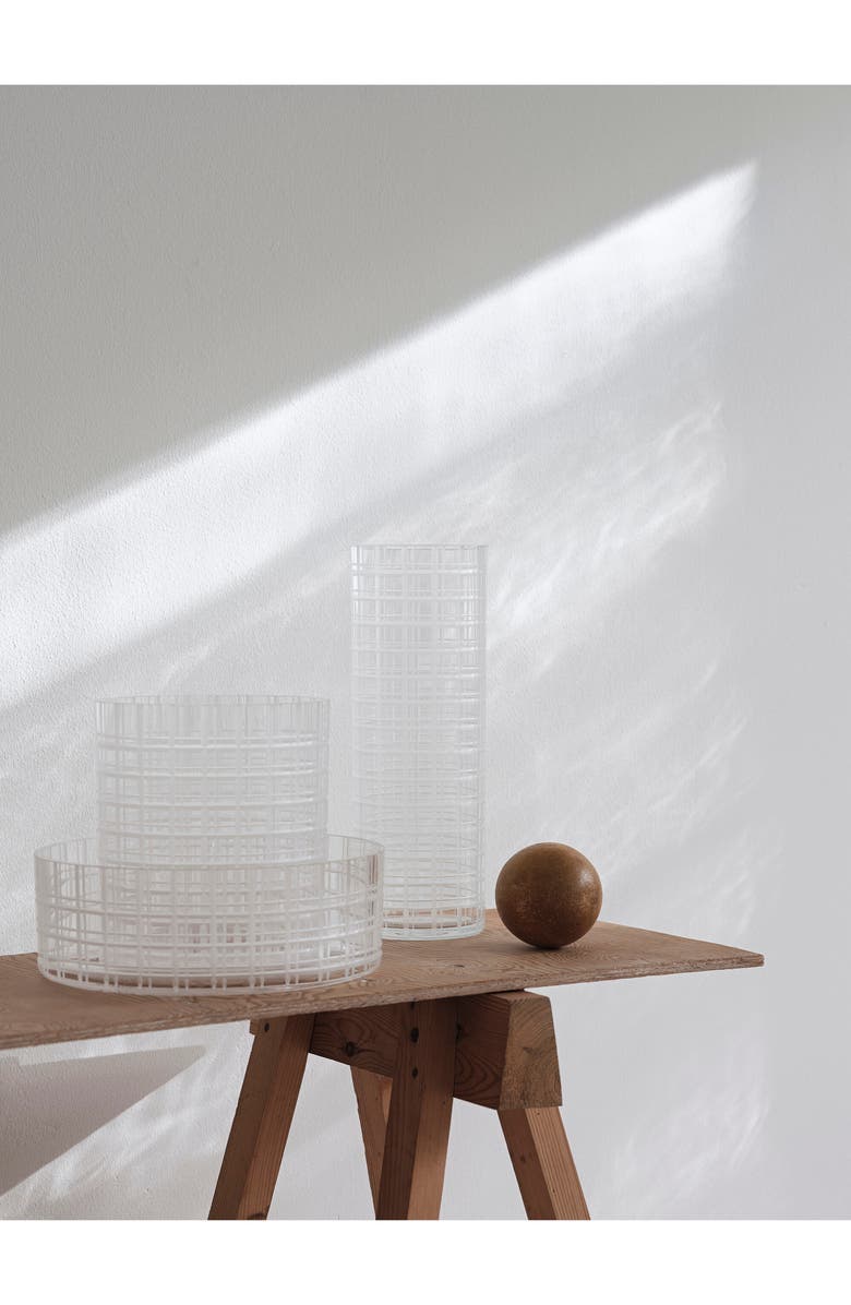 Orrefors Medium Cut in Number Checker Vase, Alternate, color,