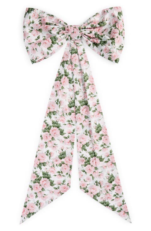 x Liberty London Carline Rose Oversize Bow Barrette (Nordstrom Exclusive)