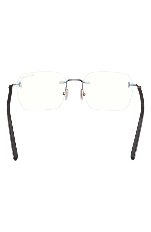 Tom Ford 54mm Rectangular Blue Light Blocking Optical Glasses