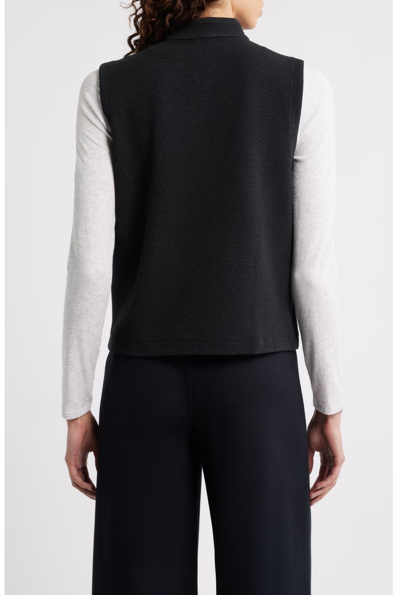 Organic Cotton Blend Vest, Alternate, color, BLACK