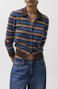 Pistola Lyvia Stripe Merino Wool Cardigan