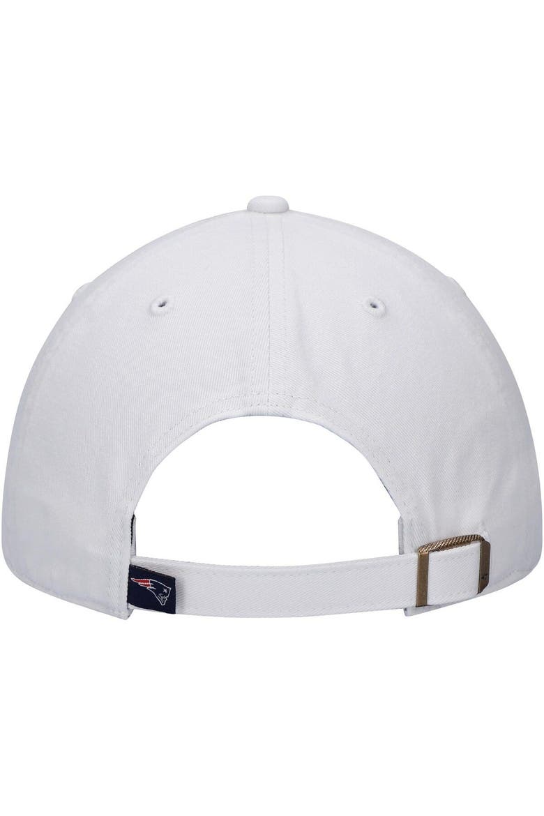 Men's '47 White New England Patriots Clean Up Adjustable Hat, Alternate, color, White