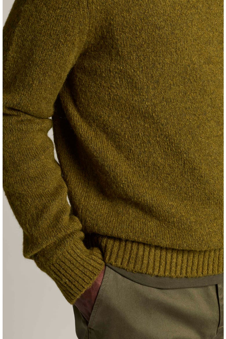 Mottled Marl Crewneck Sweater, Alternate, color, WINTER MOSS