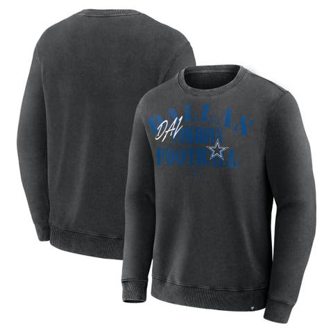 Men's Fanatics Black Dallas Cowboys Halftime Lead Relaxed Heavyweight French Terry Sweatshirt