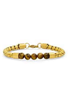 Circle Linked Stone Bracelet
