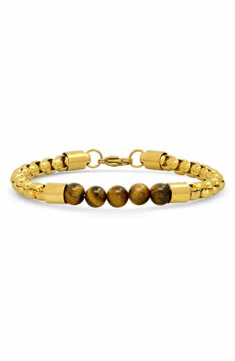 Circle Linked Stone Bracelet