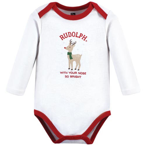 Hudson Baby Essential Long-sleeve Cotton Bodysuit Triple Set