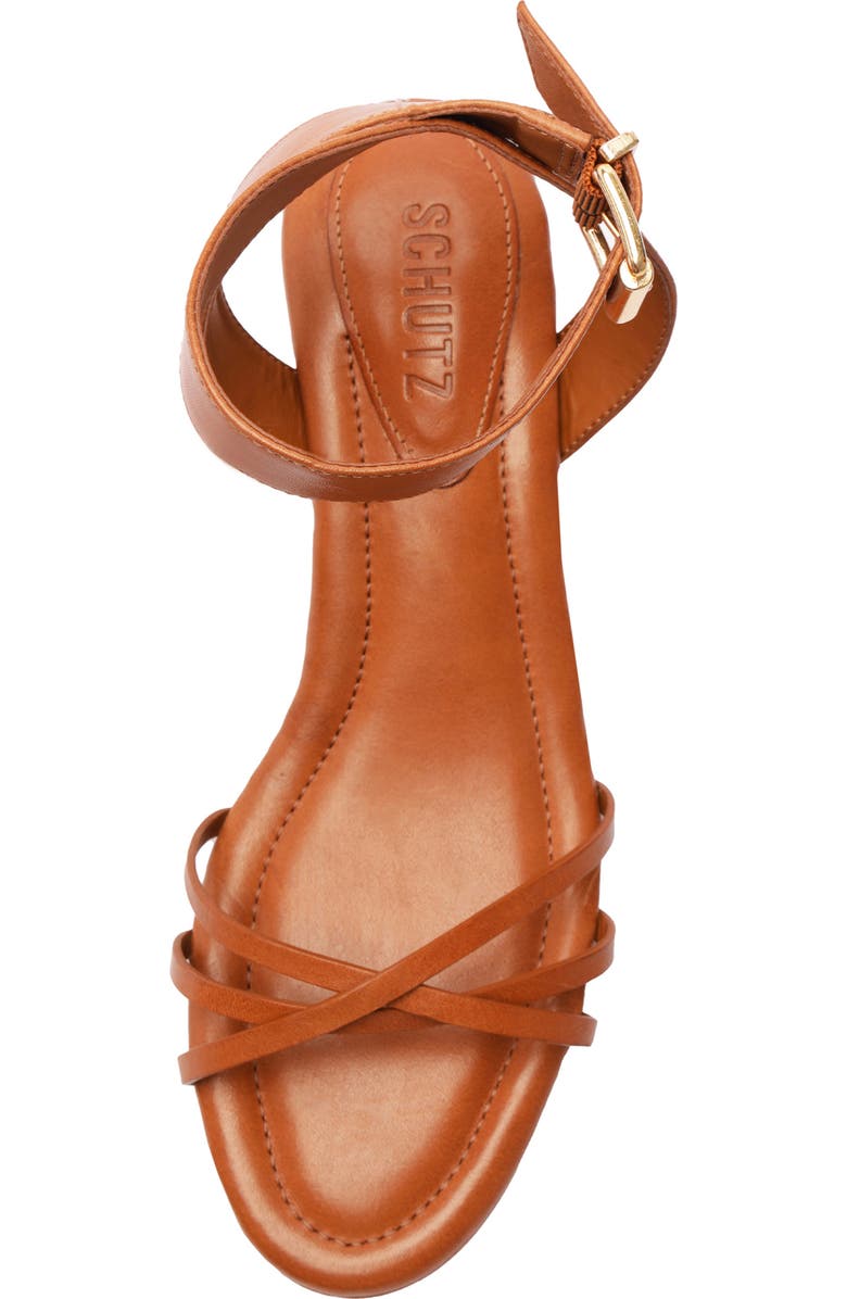 Schutz Alexandra Ankle Strap Sandal, Alternate, color, Miele