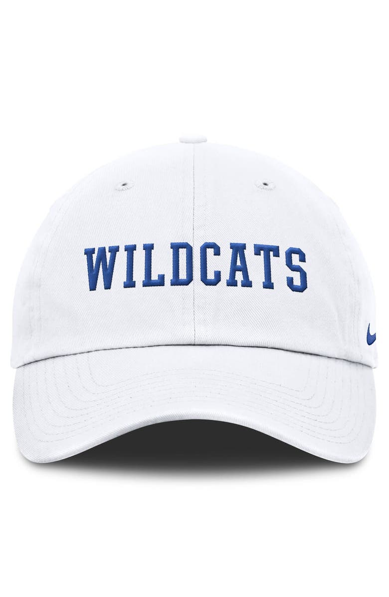 Nike Men's Nike White Kentucky Wildcats Core Club Mascot Wordmark Adjustable Hat, Alternate, color, 