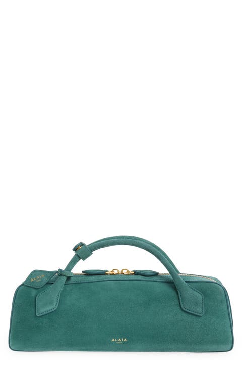 Le Teckel Suede East/West Clutch