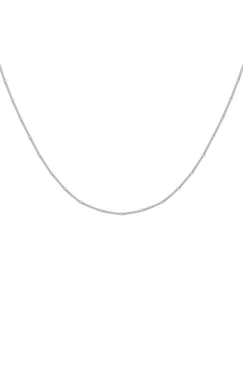 Spiritual Connection - Diamond Cut Silver Necklace