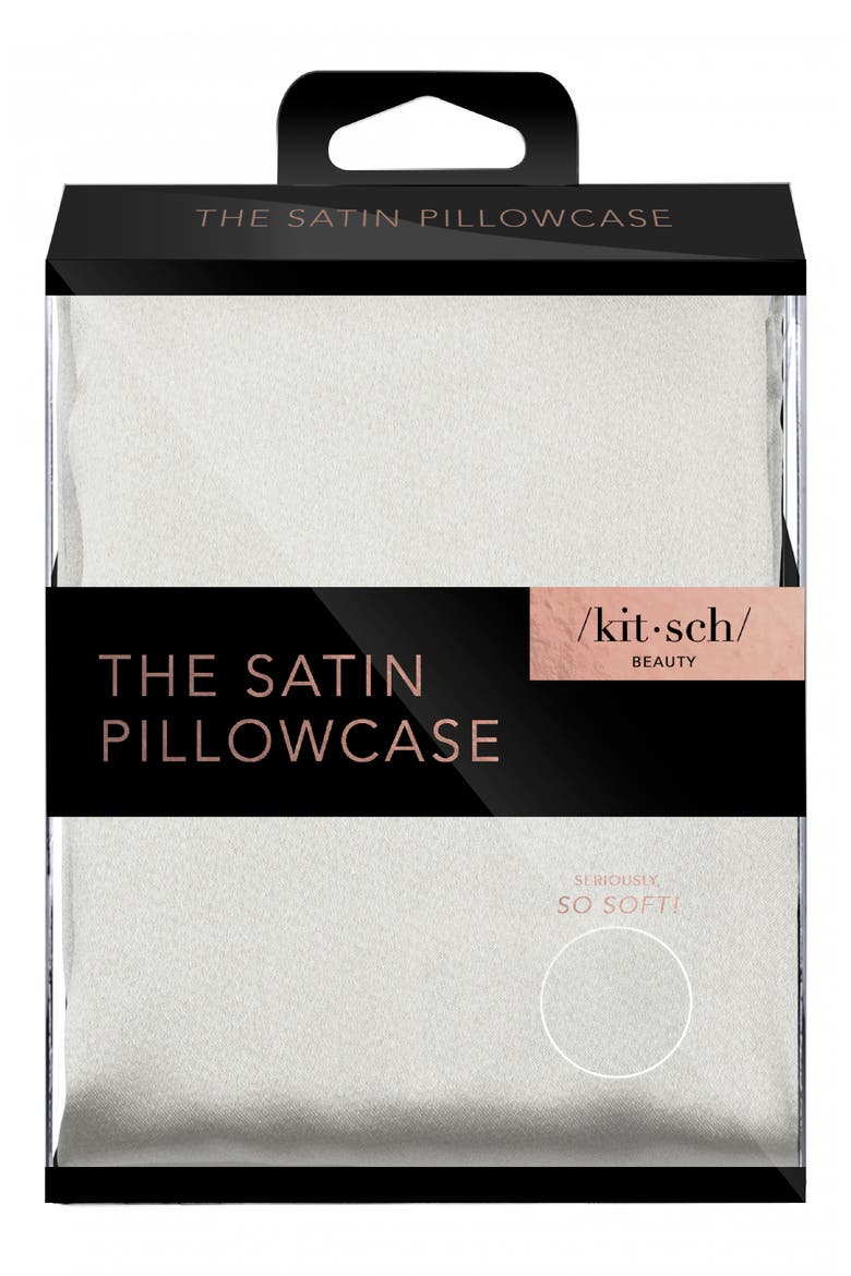 Satin Pillowcase (Nordstrom Exclusive), Alternate, color, SILVER